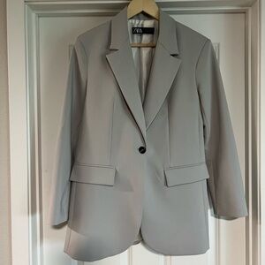 Zara Women's Light Gray Blazer